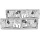 Anzo 111004 Crystal Headlights Chrome For *Various GM Vehicles