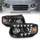 Anzo 111237 Projector LED Block Headlights Black For Santa Fe 07-12