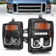 Anzo 111305 Headlight Projector W/Ubar Black For F250-450 08-10