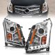 Anzo 111307 Headlight Projector W/Plank Style Design Chrome Clear For SRX 10-15