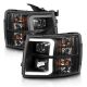 Anzo 111480 Projector Plank Headlights Black
