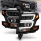 Anzo 111492 Projector Headlights Plank Style Black W/Drl Pair For Tahoe/Sub 15-C