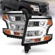 Anzo 111493 Projector C Bar Headlights Chrome W/ Drl