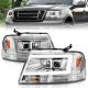 Anzo 111542 Projector C Bar Headlights Chrome For F150  Lincoln Mark Lt