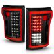 Anzo 311261 Full Led Tail Lights Black Clear Lens For F-150 15 -17