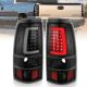 Anzo 311330 LED C Bar Style Tail Lights Black Clear Lens For Silverado/Sierra