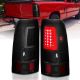 Anzo 311334 LED C Bar Style Tail Lights Black Smoke Lens For Silv 03-06 1500-3500 SRW