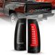 Anzo 311345 LED C-Bar Tail Lights Black Smoke Lens For GM 1500-3500