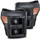 Alpha Rex 880140 PRO-Series Projector Headlights Alpha-Black ; Fits SuperDuty 11-16