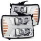 Alpha Rex 880207 NOVA-Series LED Projector Headlights Chrome For Silverado 07-13