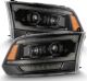 Alpha Rex  880560 LED Projector Headlights Plank Style Alpha-Black