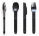 Full Windsor MAG-SS-BLK Magware Magnetic Flatware, Single Set - Black