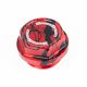 GrimmSpeed 120014RDBLK Bolt Oil Cap Kit Red w/Black Splatter For 89-21 Subaru