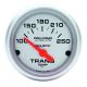 Autometer 4357 2-1/16 In. Transmission Temperature, 100-250 Degree F, Ultra-Lite