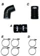 PPE 115910610 Silicone Hose Kit w/Stainless Steel Clamps For GM LBZ-LMM 06-10
