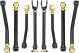 Rock Jock CE-9807CA Johnny Joint Adjustable Control Arm Set; For Jeep JK