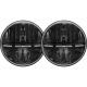 Rigid 55001 7 Inch Round Headlight With H13 To H4 Adaptor Pair