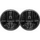 Rigid 55005 7 Inch Round Heated Headlight With H13 To H4 Adaptor Pair