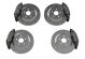 TeraFlex 4403450 Delta Brake System Front & Rear 5x5in