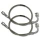 Rock Krawler RK02038 Long Travel Stainless Steel Front Brake Lines; For Jeep JK