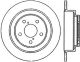 Stoptech 126.47011SL Slotted Rear Left Rotor Single  For 02-05 WRX