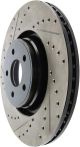 Stoptech 127.65146R Sport Drilled and Slotted Rotor Right For Ford Lincoln Focus MKC 2013-2018