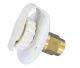 Valterra A01-0171LF Water Inlet 2 3/4In Metal Flange White Leadfree