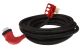 Valterra A10-5025ED90 Mighty Cord 50Amp, 90 Deg LED Detach Power Cord, 25′, Red