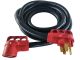 Valterra A10-5025EH Mighty Cord 50Amp Extension Cord, 25′, Red