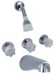 Valterra PF214307 Tub/Shower Faucet Shower Head Kit 8In 3 Knob Brass Chrome