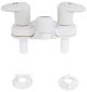 Valterra PF222201 Bathroom Faucet 4In 2 Lever 1/4 Turn Plastic White