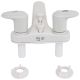 Valterra PF222241 Bathroom Diverter Faucet 4In 2 Lever 1/4 Turn Plastic White