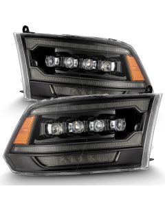 Alpha Rex 880557 Alpha-black Nova-series Headlights Fits 2009-18 Dodge Ram